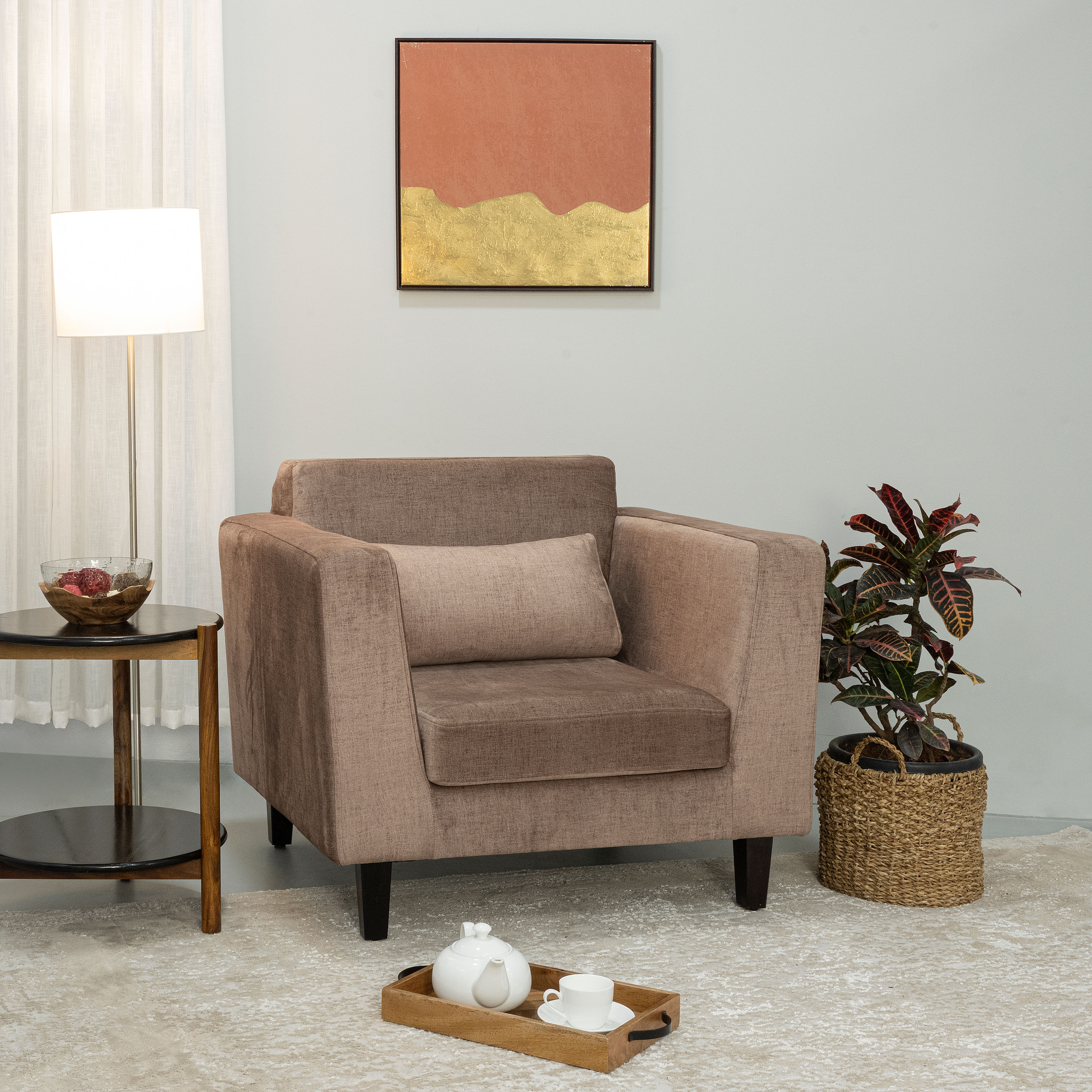 SnoozePro Plus Sofa -Single Seater Reflection Mocha Brown